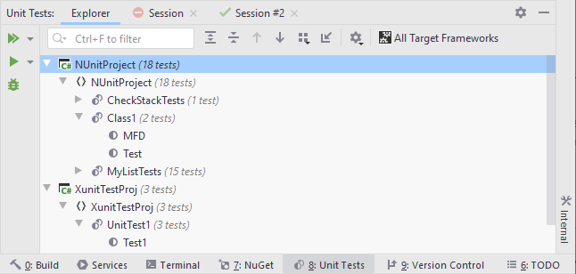 visual studio for mac run unit test from command line